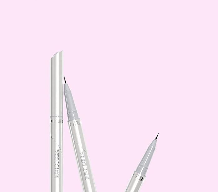 Veecci Fine Filaments Liquid Eyeliner - 4 Colors - X04# Gray Brown - 0.3ml & 0.2ml