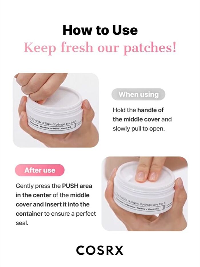 Cosrx The Peptide Collagen Hydrogel Eye Patch - 60 patches