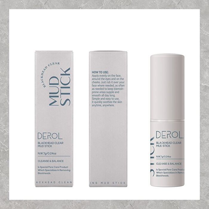 Derol Oil Control Blackhead Cleaning Mud Stick - #Stick - 7g