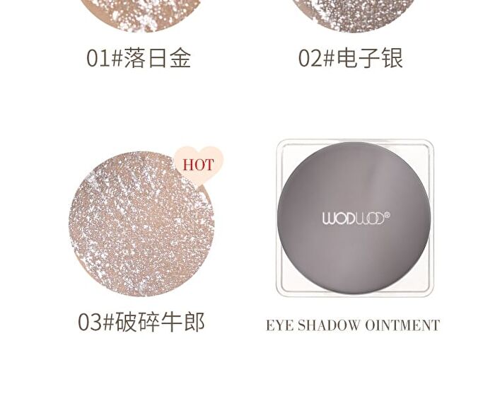 Shiny Metallic Liquid Eyeshadow - 3 Colors - 02# Metallic Silver - 5g