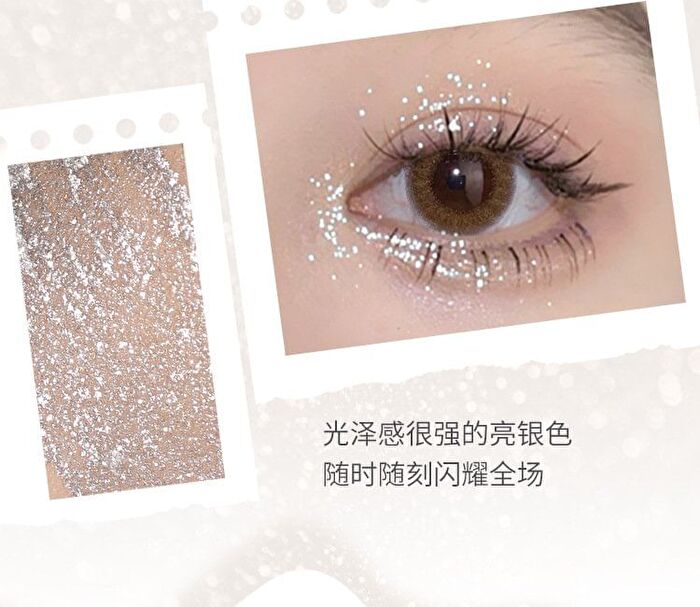 Shiny Metallic Liquid Eyeshadow - 3 Colors - 02# Metallic Silver - 5g