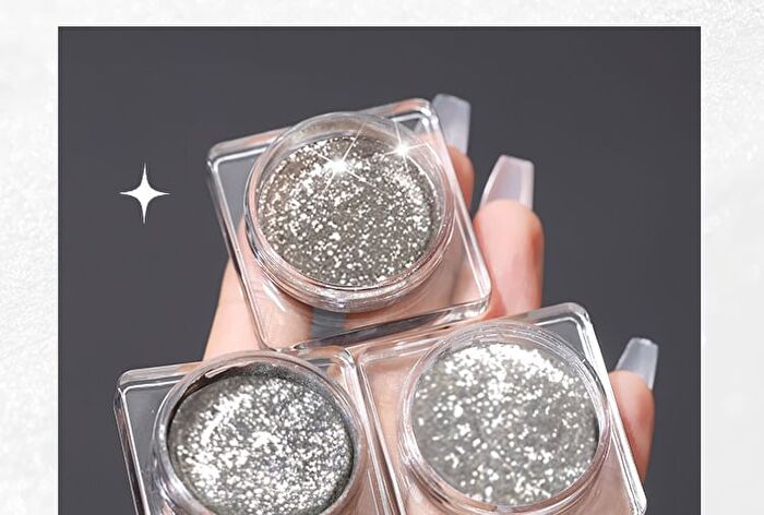 Shiny Metallic Liquid Eyeshadow - 3 Colors - 02# Metallic Silver - 5g