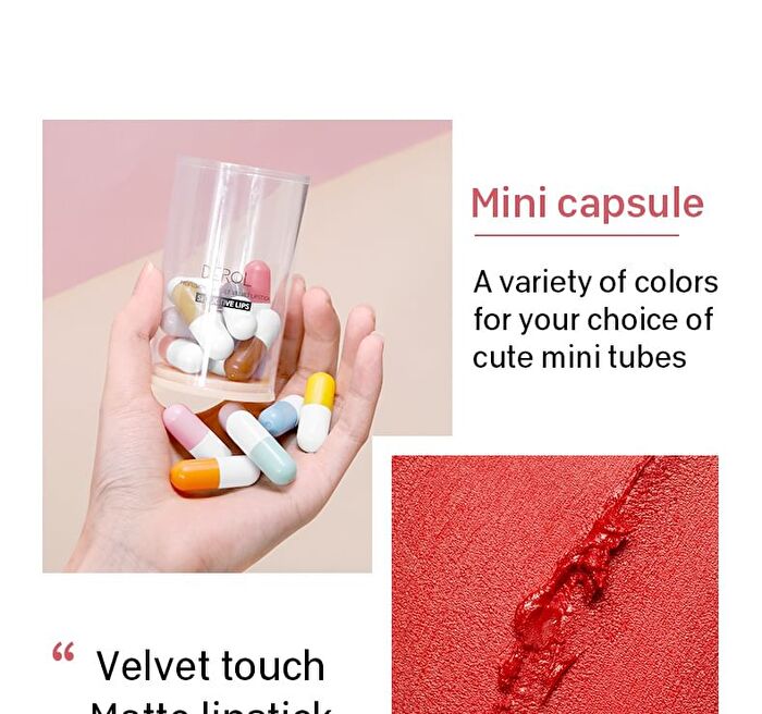 Derol Set of 16: Profusion Capsule Velvet Lipstick - #1g*16pcs