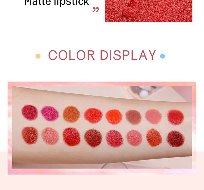 Derol Set of 16: Profusion Capsule Velvet Lipstick - #1g*16pcs