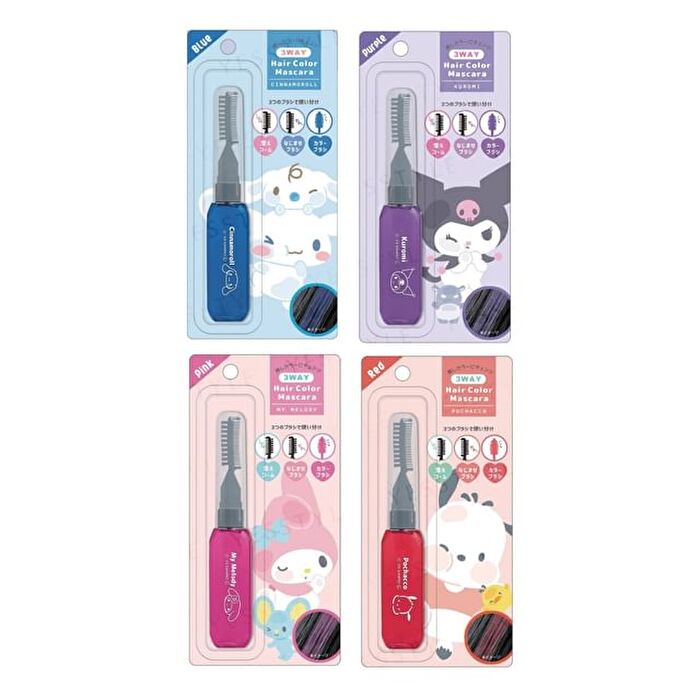 Sanrio 3-Way Hair Color Mascara - Cinnamoroll Blue