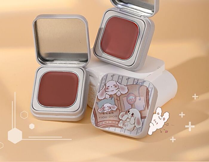 Yigu Digu Diary Series Metal Box Blush & Lip Cream - 6 Colors - 09# - 3.2g