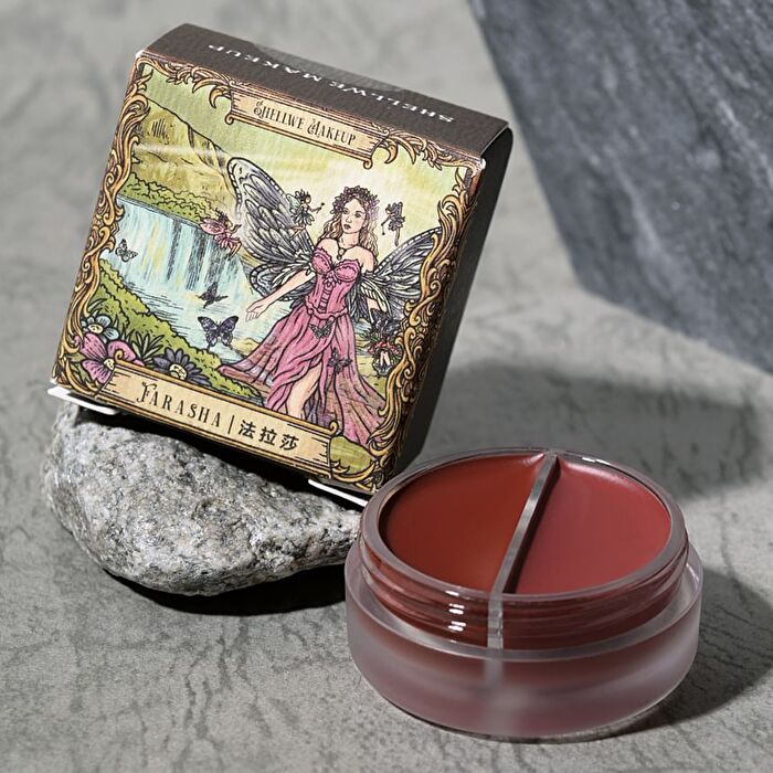Shellwe Makeup Farasha Butterfly Fairy Duo Lip Mud Blush - 3 Colors - #01 LEPKE - 5.2g