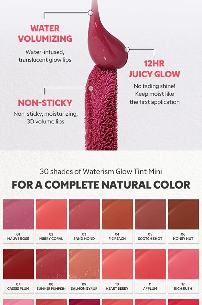 TIRTIR MIni Waterism Glow Tint - # 24 Lovably 1.8g | Cosmetics Now US