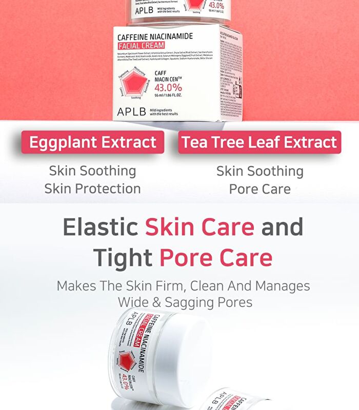 Aplb Caffeine Niacinamide Facial Cream Set - 55ml x 2 pcs