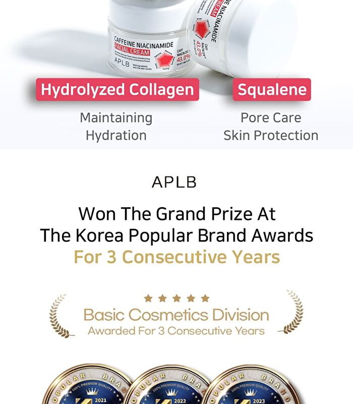 Aplb Caffeine Niacinamide Facial Cream Set - 55ml x 2 pcs