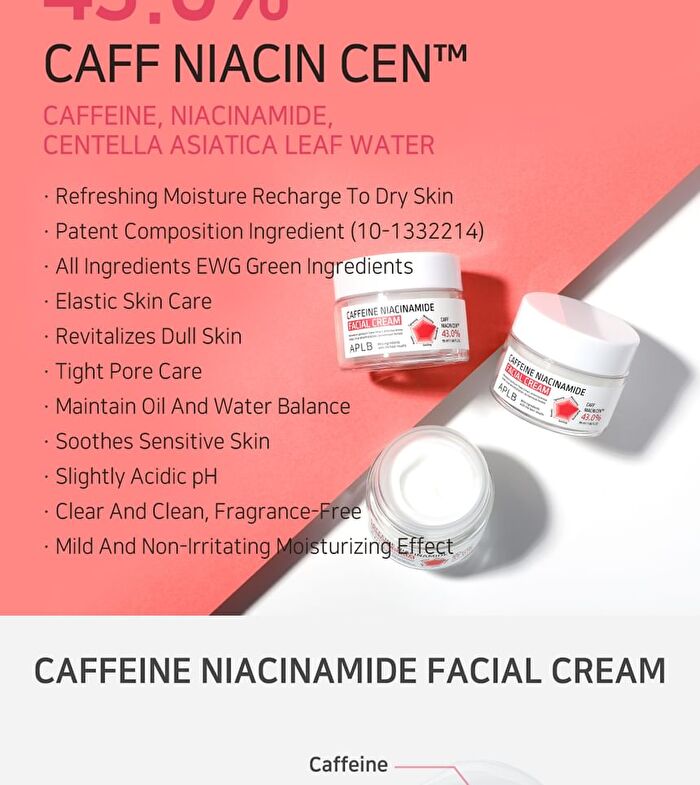 Aplb Caffeine Niacinamide Facial Cream Set - 55ml x 2 pcs