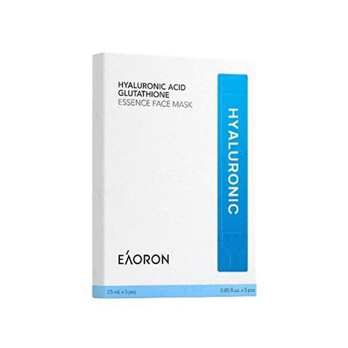 Eaoron Hyaluronic Acid Glutathione Essence Face Mask - 5 pcs