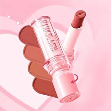 Pinkflash Loving Heart Lasting Matte Lipstick - 4 Colors - #NU03 Classy Mauve - 3.5g
