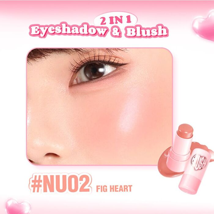 Pinkflash Multi-Use Watery Blush Stick - 2 Colors - #NU01 Apricot Heart - 3.5g