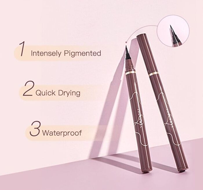 Skinny Liquid Eyeliner - 3 Colors - #02 Dark Brown - 400mg