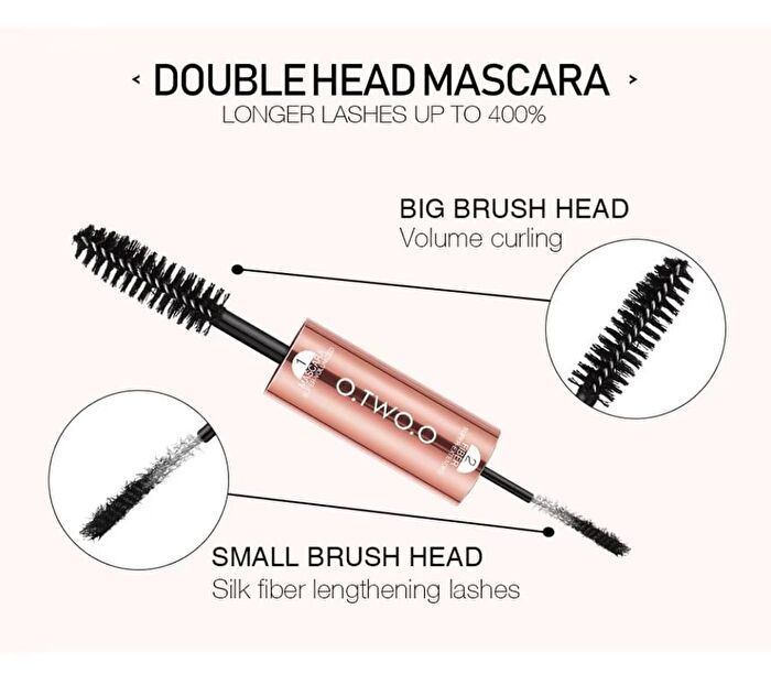 2 in 1 Volume Fiber & Mascara - #Mascara - 8g