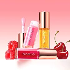 O.TWO.O Plump Shiny Crystal Lip Gloss - 4 Colors - #03 Raspberry - 4g