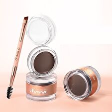 O.TWO.O 2 in 1 Fluff Shaping brow Cream - 3 Colors - #02 Nude Brown - 4.5g + 3.8g