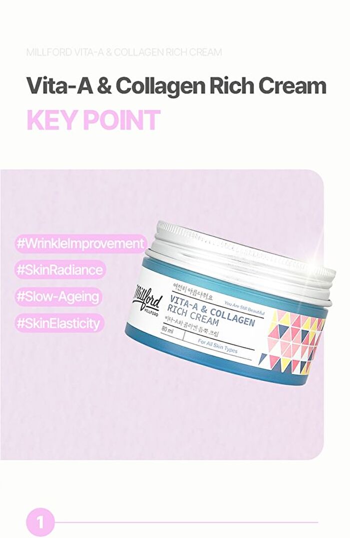 Vita A & Collagen Rich Cream - 2024 Version - 80ml
