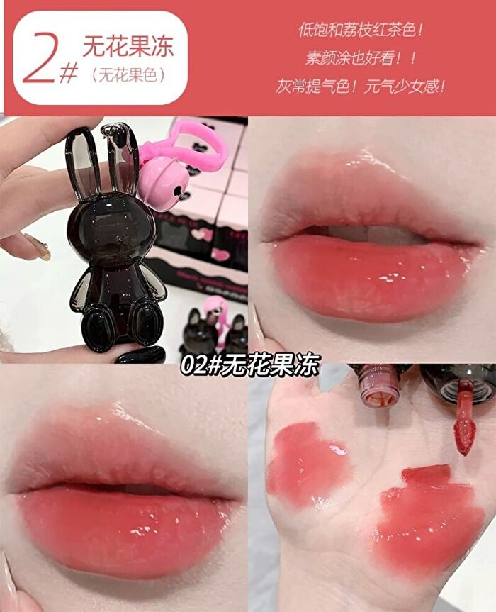 Black Rabbit Water Gloss Lip Glaze - 1-3 - #02 - 1.8g