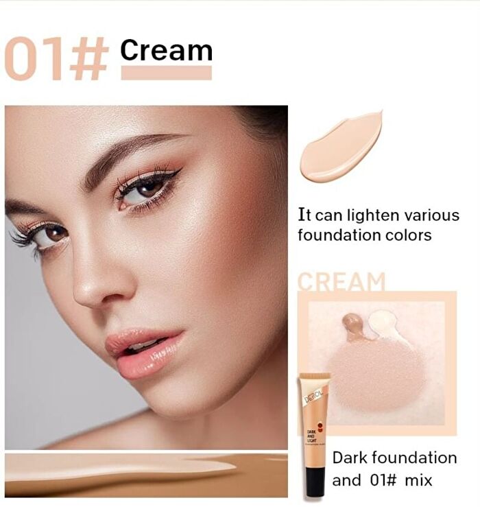 Dark And Light Foundation Mixer - 2 Colors - #01 - 15g