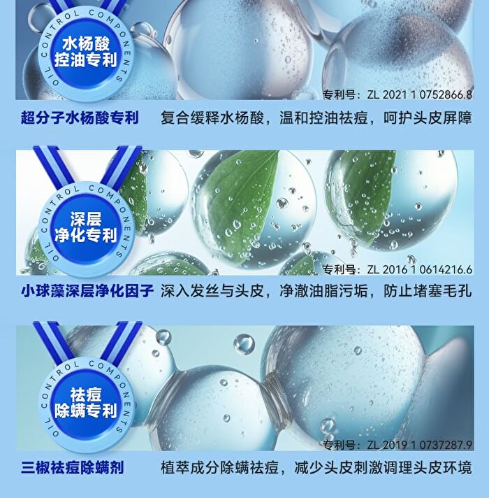 Water Oil-Control & Anti-Acne Shampoo - 400ml
