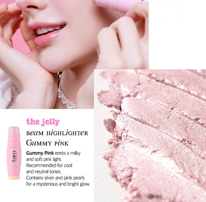 Tam Beauty The Jelly Beam Highlighter - 3 Colors - #02 Gummy Pink