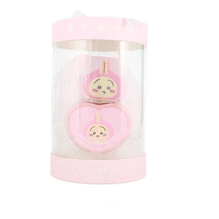 Shobido Chiikawa Bathtime Gift Sponge & Bath Fizz - Chiikawa Peach - 2 pcs