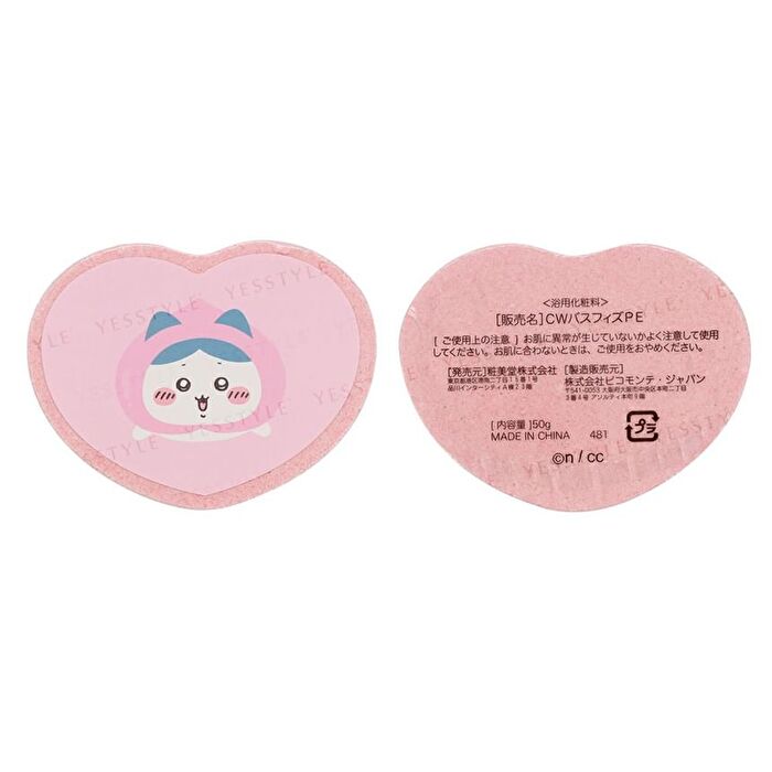 Shobido Chiikawa Bathtime Gift Sponge & Bath Fizz - Hachiware White Peach - 2 pcs