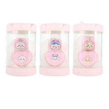 Shobido Chiikawa Bathtime Gift Sponge & Bath Fizz - Hachiware White Peach - 2 pcs
