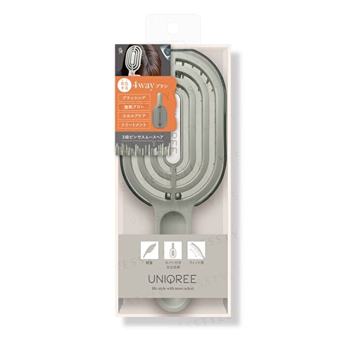 Uniqree 4 Way Smooth Hair Brush - 1 pc