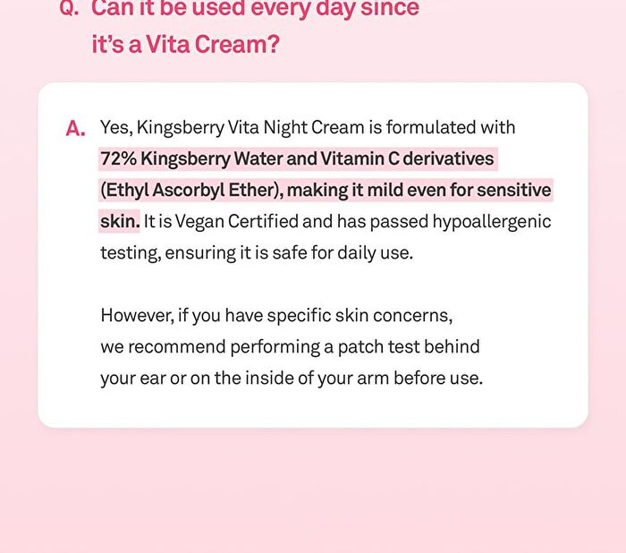 Kingsberry Vita Night Cream - 50g