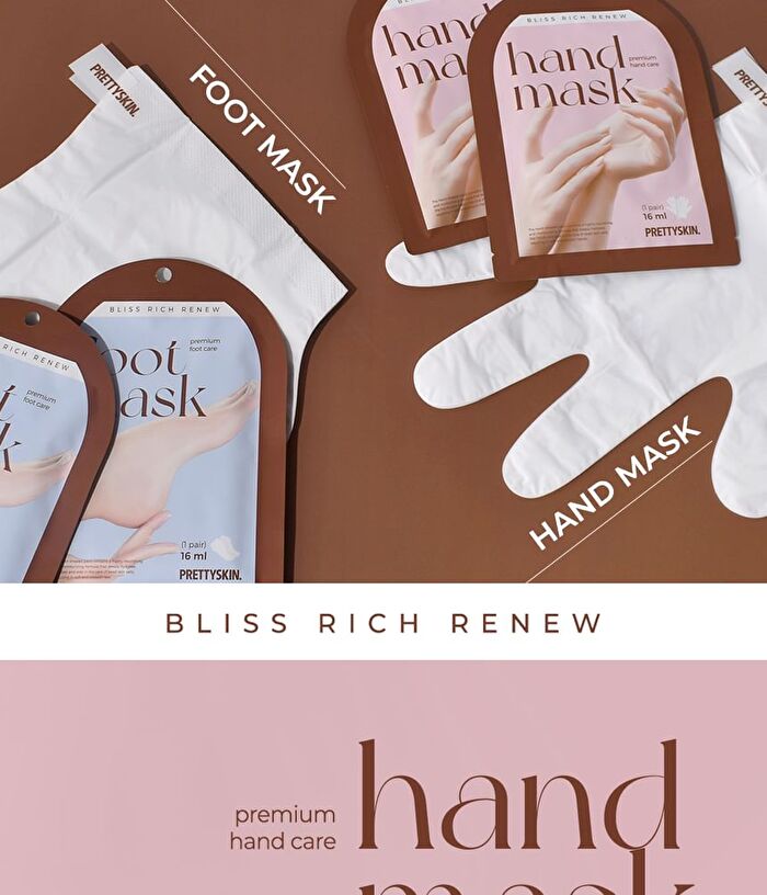Bliss Rich Renew Hand Mask - 2024 Version - 16ml x 1 pair