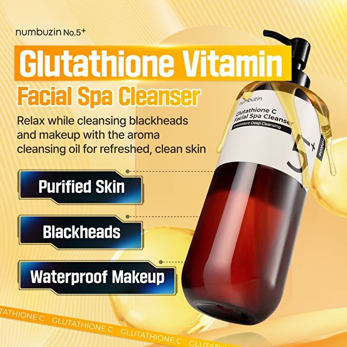No. 5+ Glutathione C Facial Spa Cleanser - 200ml
