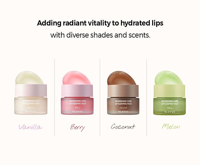 Klavuu Nourishing Care Lip Sleeping Pack - 4 Types - Melon