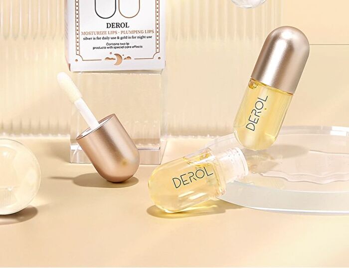 Derol Moisturize & Plumping Lip Set - #Lip Set - 5.5ml*2