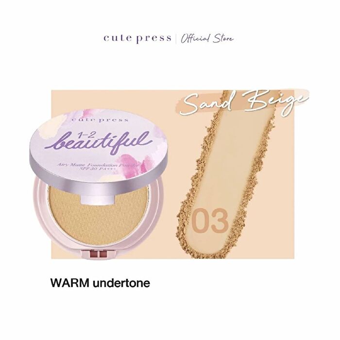 Airy Matte Foundation Powder SPF 30 PA +++ - 03 Sand Beige