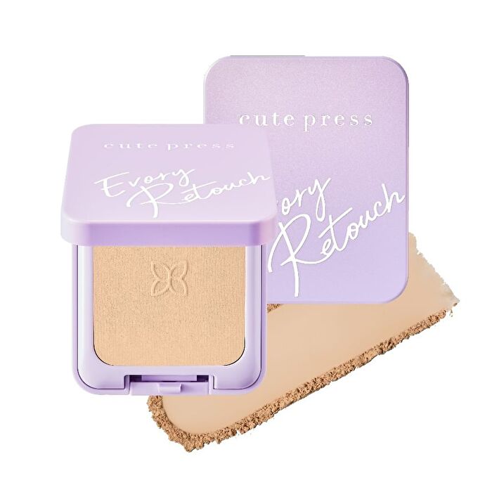 Evory Retouch Oil Control Foundation Powder SPF 30 PA +++ - N2 Natural Beige