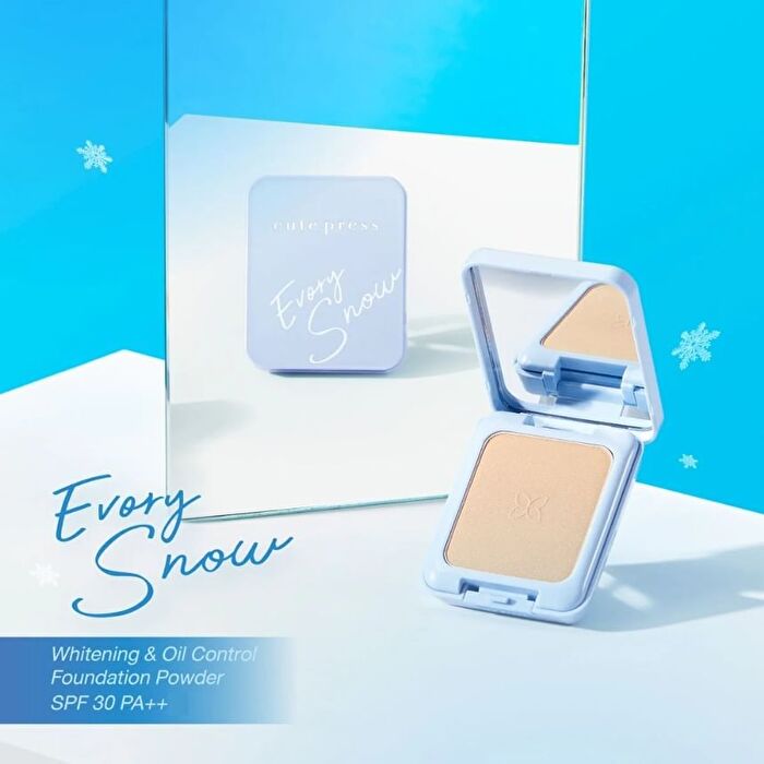Evory Snow Whitening & Oil Control Foundation Powder SPF 30 PA ++ - P1 Light