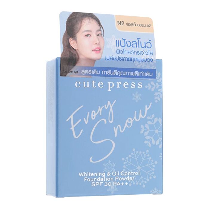 Evory Snow Whitening & Oil Control Foundation Powder SPF 30 PA ++ - P1 Light