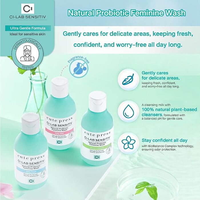 CI-Lab Sensitiv Natural Probiotic Feminine Wash - Daily Mild - 150ml