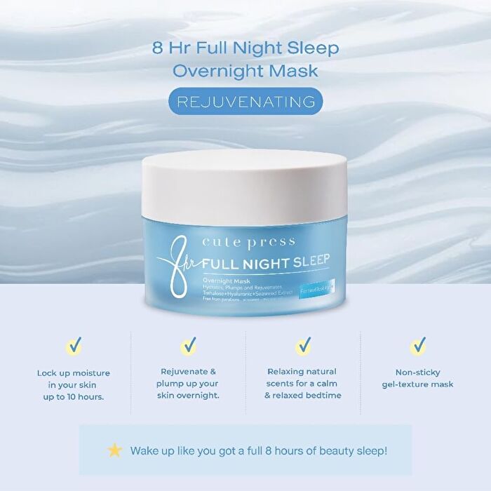 8 Hr Full Night Sleep Overnight Mask - 50g