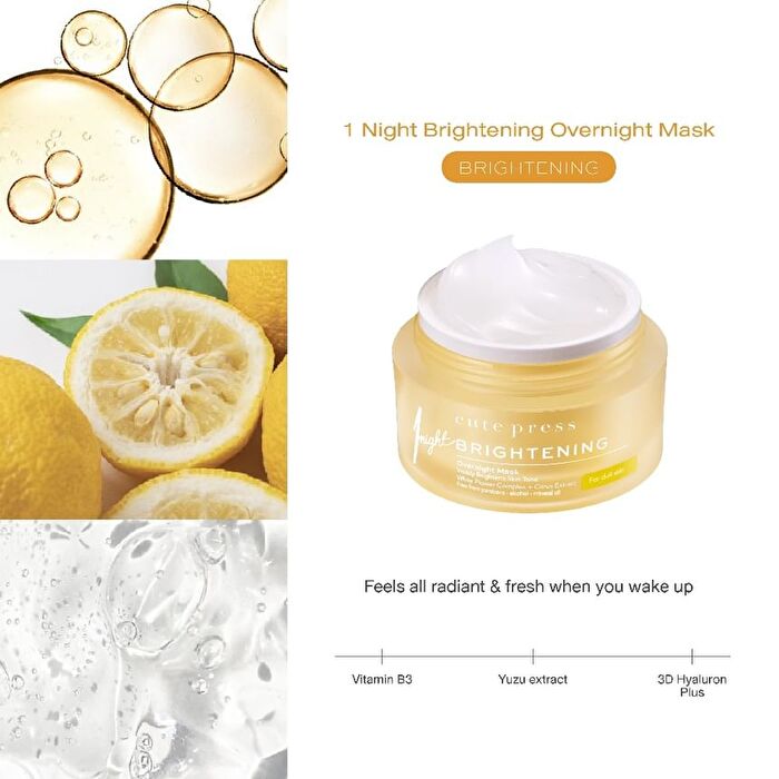 1 Night Brightening Overnight Mask - 50g