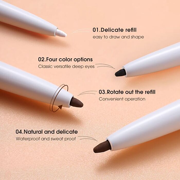 Extreme Gel Eyeliner Pencil - 4 Colors - #01 White - 0.12g