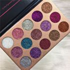 15-Color Pressed Glitter Eyeshadow Palette - 15g