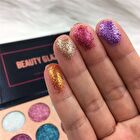 15-Color Pressed Glitter Eyeshadow Palette - 15g
