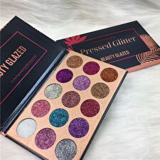 15-Color Pressed Glitter Eyeshadow Palette - 15g