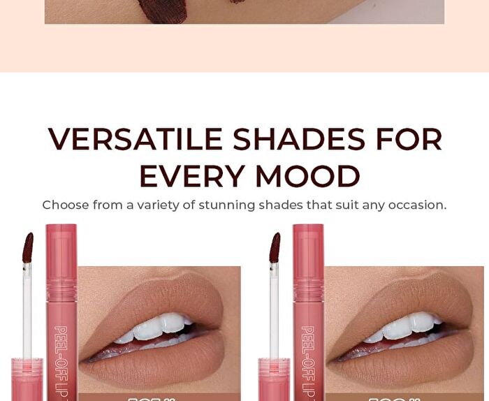 Beauty Glazed Long-Lasting Matte Peel-Off Lipstick - 6 Colors - 102# - 6g