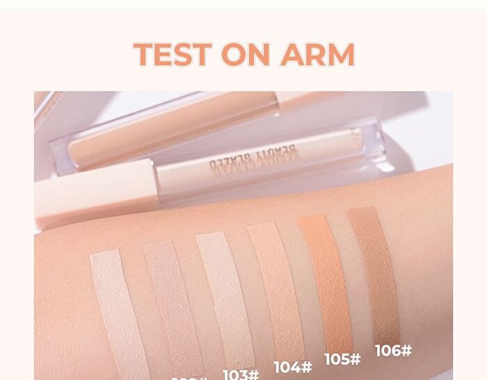 Beauty Glazed Long-Lasting Lightweight Liquid Concealer - 6 Shades - 104# - 8g