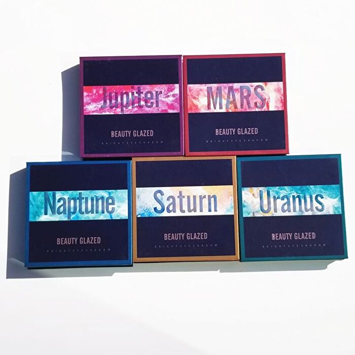 9-Color Galaxy Eyeshadow Palette - 5 Types - A# Mars (1.4g x 9)